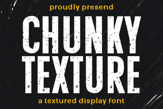 Chunky Texture Font for Bold Design Projects