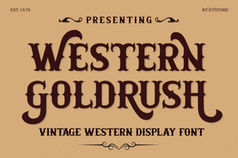 Western Goldrush Font for Authentic Frontier Design Projects