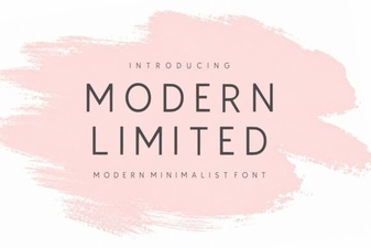 Modern Limited Font for Elegant Design Projects