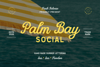 Palm Bay Social Font: Modern Design for Creative Projects
