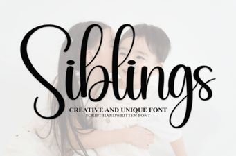 Creative Siblings Font for Unique Design Projects