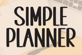 Simple Planner Font for Clean, Creative Scheduling