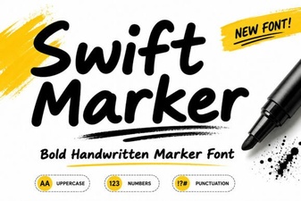 Swift Marker Font for Bold Creative Projects