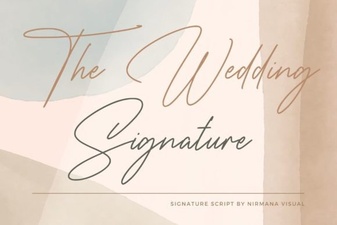 Elegant Wedding Signature Font for Stylish Invitations